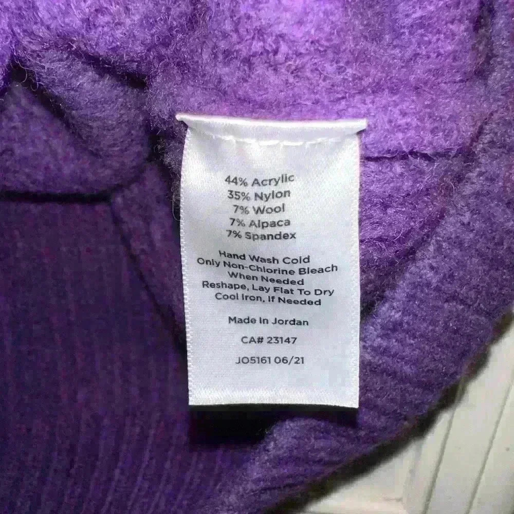 Talbots Sweater size XL purple - Picture 3 of 3